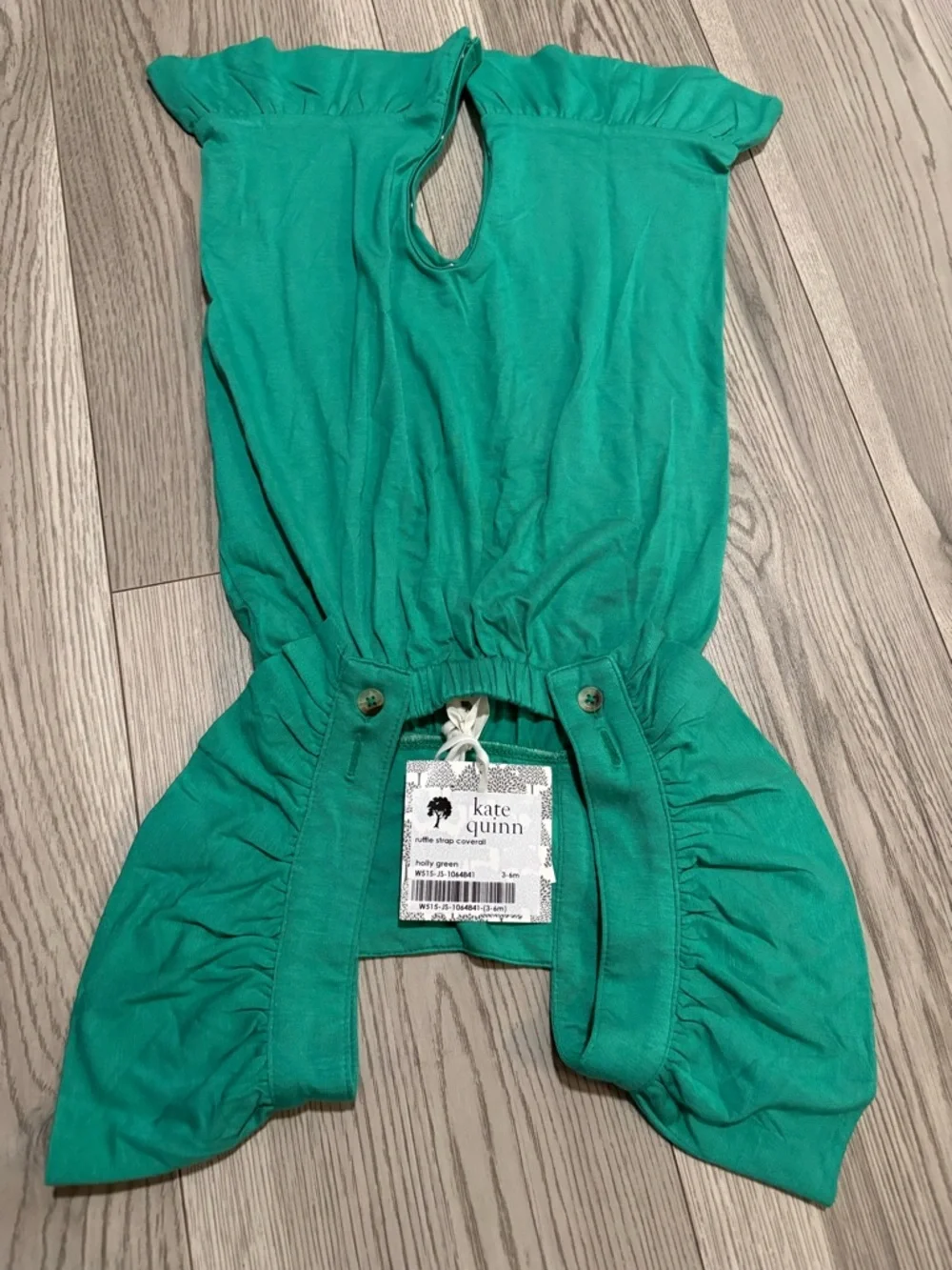 Kate Quinn Green Romper/Coverall Size 3-6 Months NWT